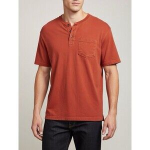 Duluth Trading Company Orange Men’s Med 3 Button Cotton Blend Shirt